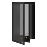 Fame verticale bio-ethanol doorkijkhaard met volle glas – 60 x 180 cm | Wild Flame