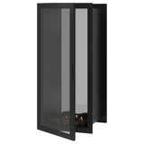 Fame verticale bio-ethanol doorkijkhaard met volle glas – 60 x 200 cm | Wild Flame