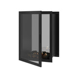 Fame verticale bio-ethanol doorkijkhaard met volle glas – 70 x 100 cm | Wild Flame