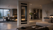 Wild Flame Fame verticale bio-ethanol doorkijkhaard met volle glas 70 x 180 cm – detailfoto
