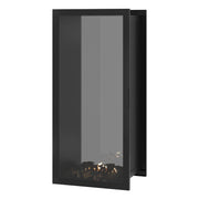Wild Flame Fame verticale bio-ethanol doorkijkhaard met volle glas 70 x 200 cm – sfeerfoto
