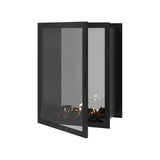 Fame verticale bio-ethanol doorkijkhaard met volle glas – 80 x 100 cm | Wild Flame