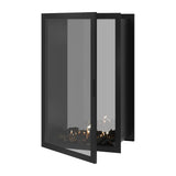 Fame verticale bio-ethanol doorkijkhaard met volle glas – 80 x 140 cm | Wild Flame
