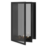 Fame verticale bio-ethanol doorkijkhaard met volle glas – 80 x 180 cm | Wild Flame
