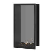 Wild Flame Fame verticale bio-ethanol doorkijkhaard met volle glas 80 x 180 cm – sfeerfoto