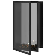 Wild Flame Fame verticale bio-ethanol doorkijkhaard met volle glas 80 x 200 cm – productfoto