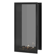Wild Flame Fame verticale bio-ethanol doorkijkhaard met volle glas 80 x 200 cm – sfeerfoto