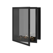 Wild Flame Fame verticale bio-ethanol doorkijkhaard met volle glas 90 x 100 cm – productfoto