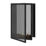 Fame verticale bio-ethanol doorkijkhaard met volle glas – 90 x 140 cm | Wild Flame