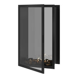 Fame verticale bio-ethanol doorkijkhaard met volle glas – 90 x 160 cm | Wild Flame