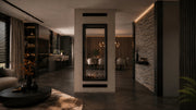 Wild Flame Fame verticale bio-ethanol doorkijkhaard met volle glas 90 x 200 cm – detailfoto