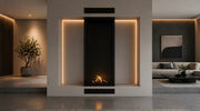 Wild Flame Made verticale driezijdige bio-ethanol roomdivider met volle glas 80 x 100 cm – detailfoto