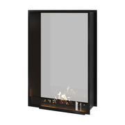 Verticale bio-ethanol doorkijkhaard Fame enkel glas 100 x 160 cm