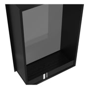 Verticale bio-ethanol doorkijkhaard Fame enkel glas 100 x 200 cm
