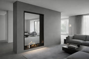 Verticale bio-ethanol doorkijkhaard Fame enkel glas 100 x 160 cm