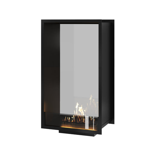 Verticale bio-ethanol doorkijkhaard Fame enkel glas 60 x 120 cm
