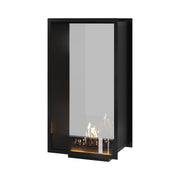 Verticale bio-ethanol doorkijkhaard Fame enkel glas 60 x 140 cm Wild Flame