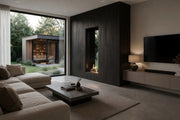 Verticale bio-ethanol doorkijkhaard Fame enkel glas 60 x 200 cm
