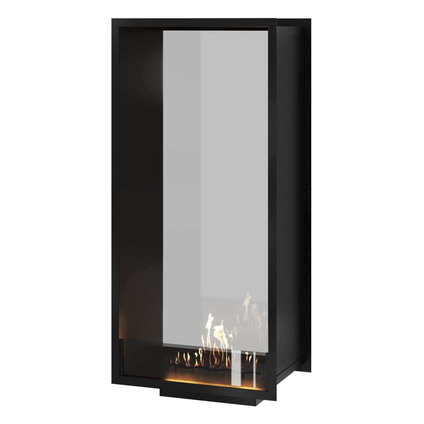 Verticale bio-ethanol doorkijkhaard Fame enkel glas 60 x 200 cm