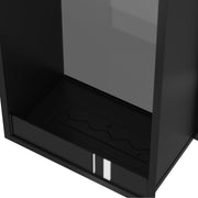 Verticale bio-ethanol doorkijkhaard Fame enkel glas 70 x 120 cm