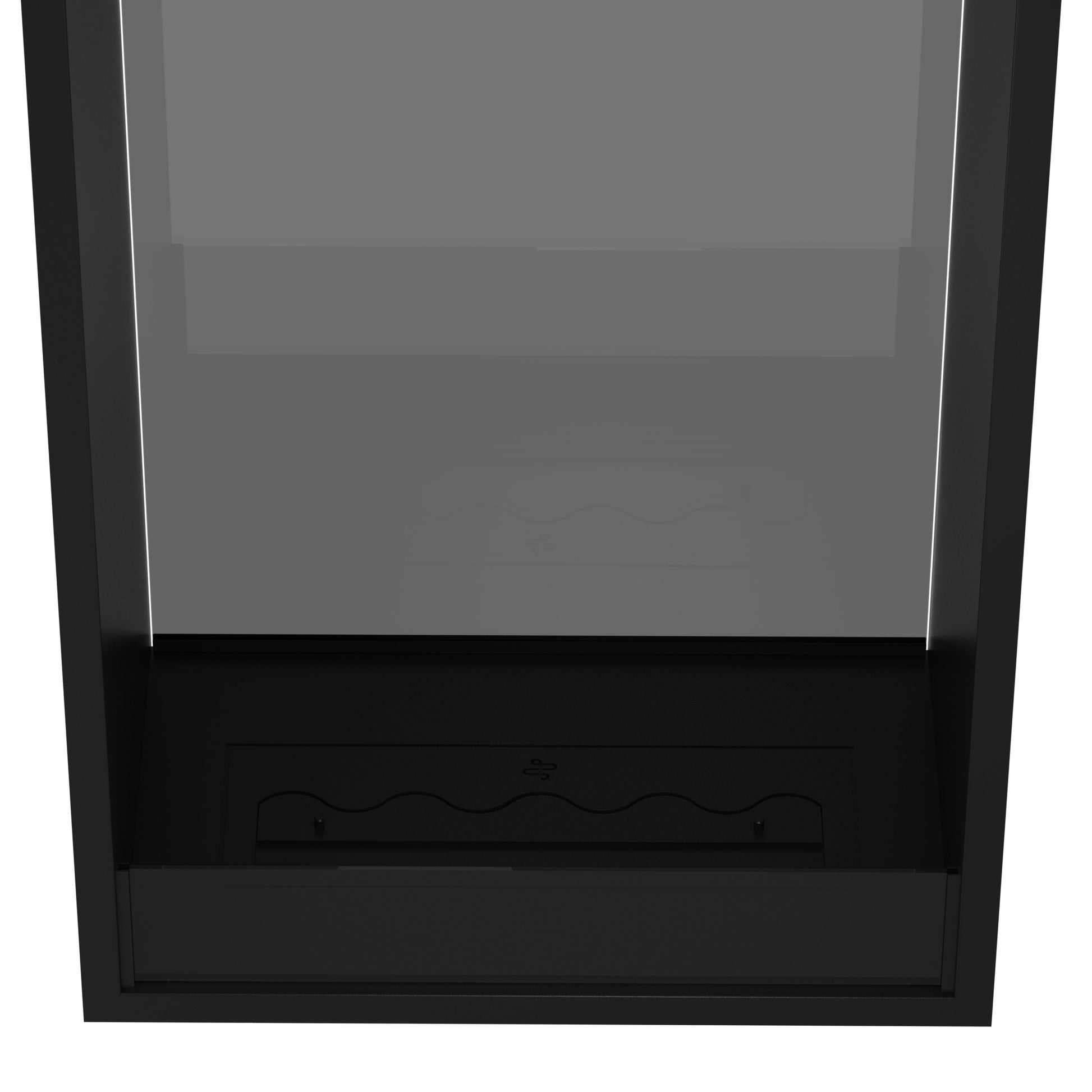 Verticale bio-ethanol doorkijkhaard Fame enkel glas 70 x 200 cm