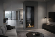 Verticale bio-ethanol doorkijkhaard Fame enkel glas 70 x 200 cm
