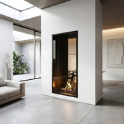 Verticale bio-ethanol doorkijkhaard Fame enkel glas 70 x 160 cm