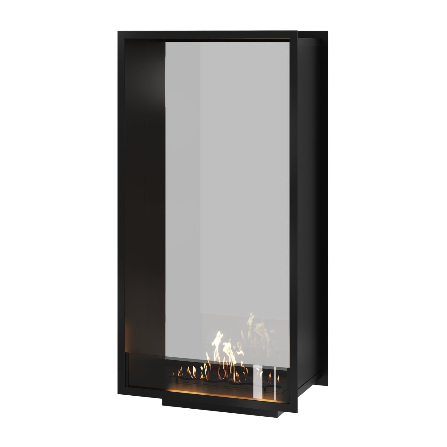 Verticale bio-ethanol doorkijkhaard Fame enkel glas 70 x 180 cm