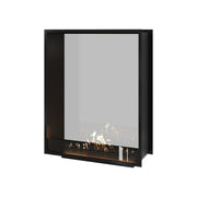 Verticale bio-ethanol doorkijkhaard Fame enkel glas 100 x 100 cm