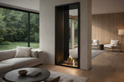 Verticale bio-ethanol doorkijkhaard Fame enkel glas 80 x 140 cm