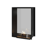 Verticale Bio-ethanol Doorkijkhaard Fame Enkel Glas 80 x 100 cm | Wild Flame