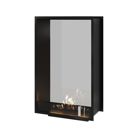 Verticale bio-ethanol doorkijkhaard Fame enkel glas 80 x 120 cm