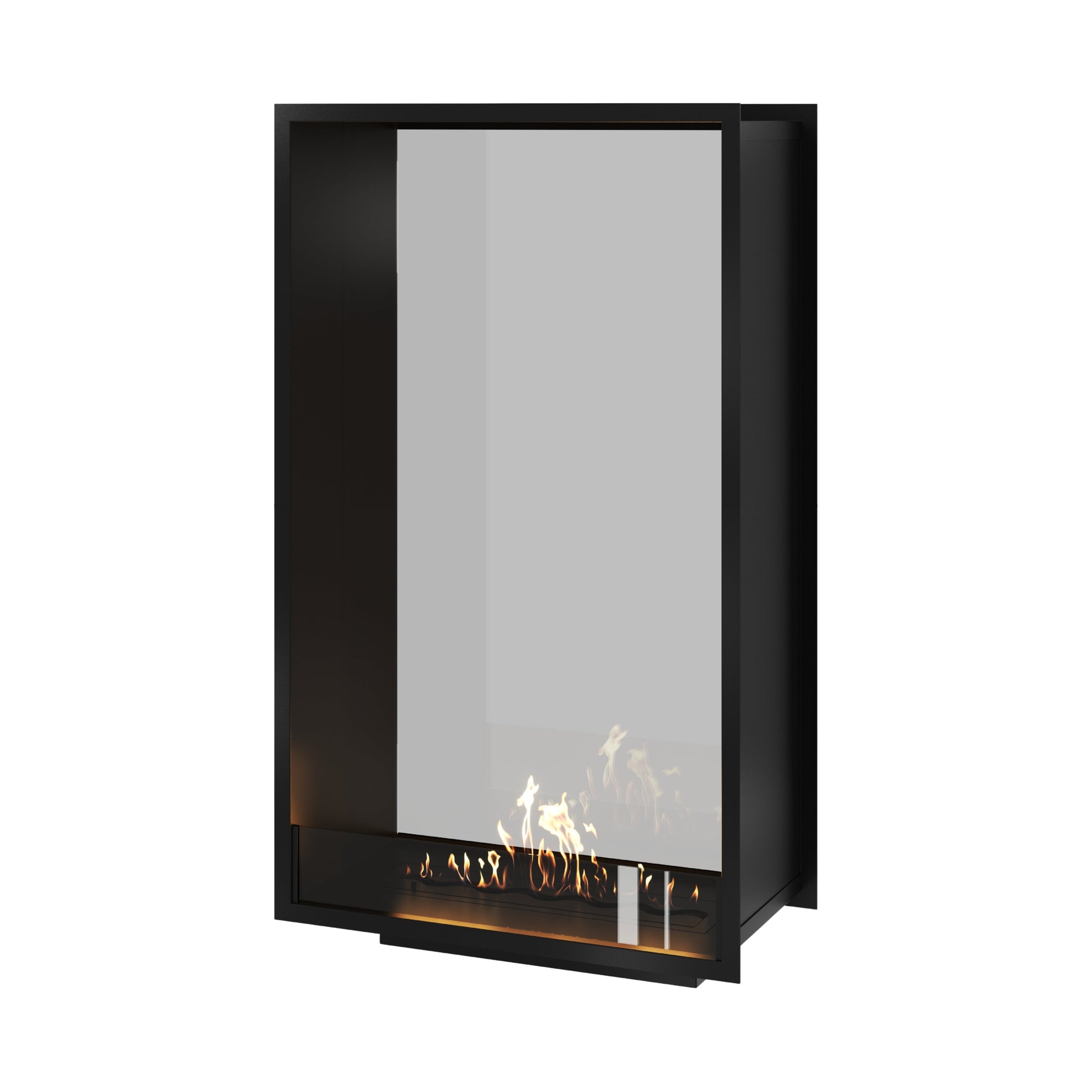 Verticale bio-ethanol doorkijkhaard Fame enkel glas 80 x 140 cm