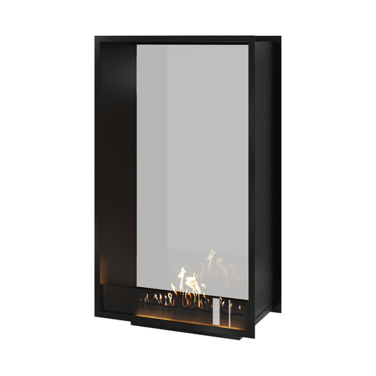 Verticale bio-ethanol doorkijkhaard Fame enkel glas 80 x 140 cm