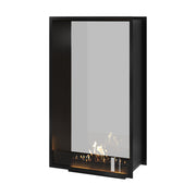 Verticale bio-ethanol doorkijkhaard Fame enkel glas 80 x 160 cm