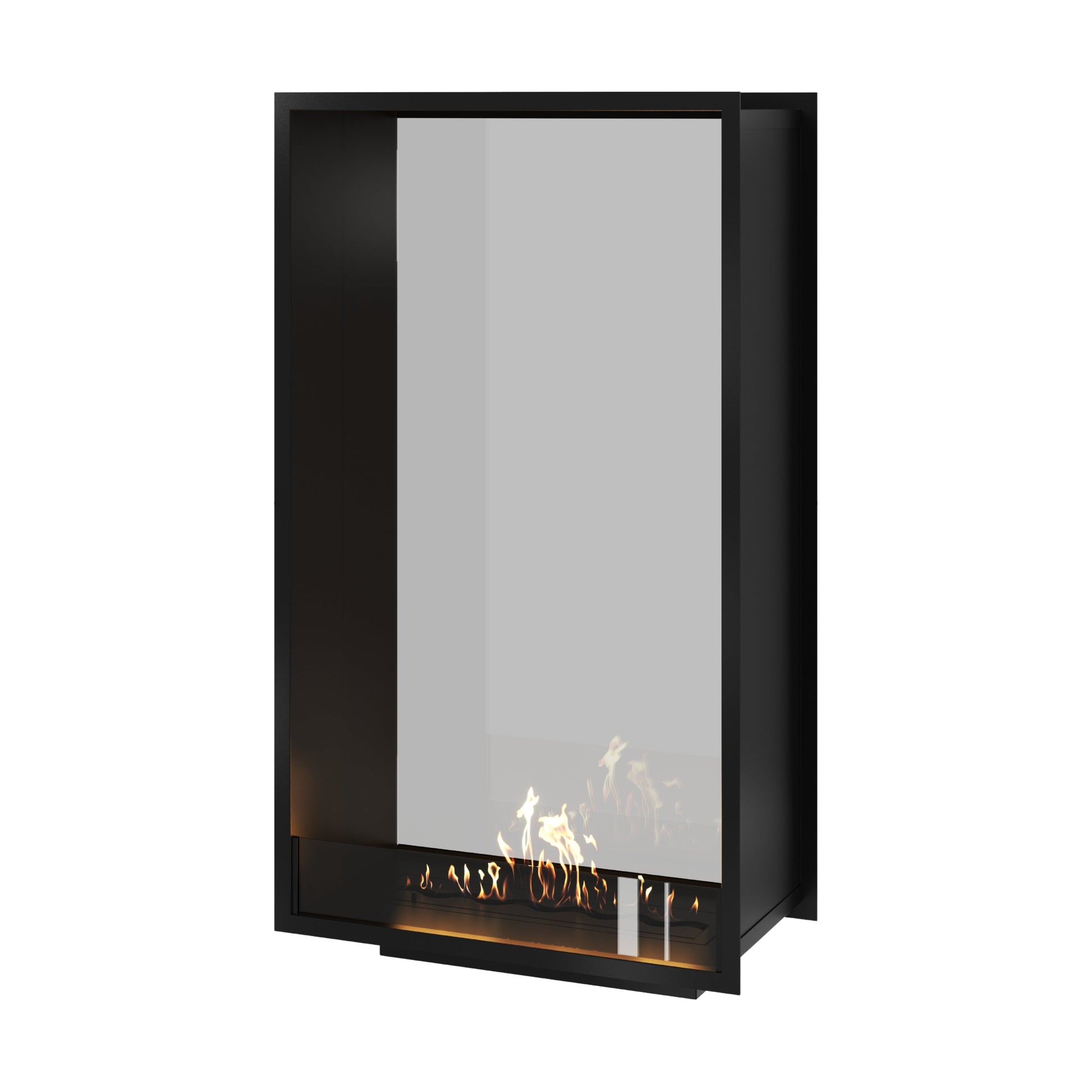 Verticale bio-ethanol doorkijkhaard Fame enkel glas 80 x 160 cm