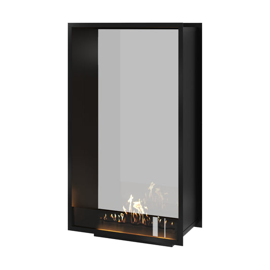 Verticale bio-ethanol doorkijkhaard Fame enkel glas 80 x 160 cm