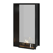 Verticale bio-ethanol doorkijkhaard Fame enkel glas 80 x 180 cm