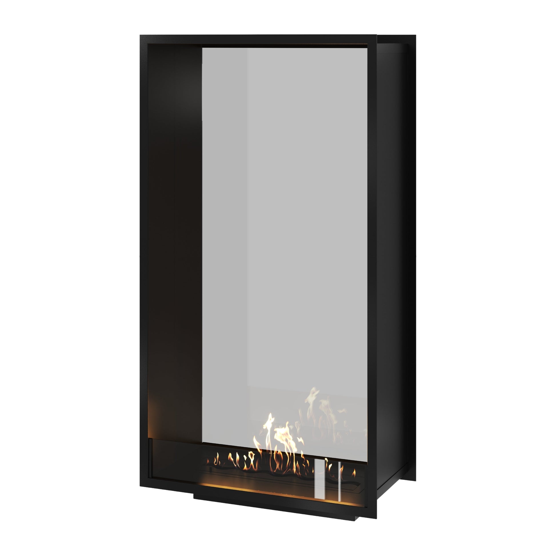 Verticale bio-ethanol doorkijkhaard Fame enkel glas 80 x 180 cm