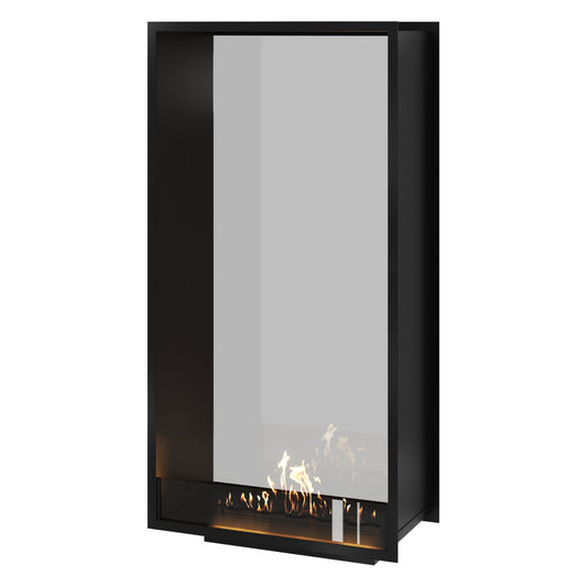 Verticale bio-ethanol doorkijkhaard Fame enkel glas 80 x 200 cm