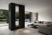 Verticale bio-ethanol doorkijkhaard Fame enkel glas 90 x 160 cm
