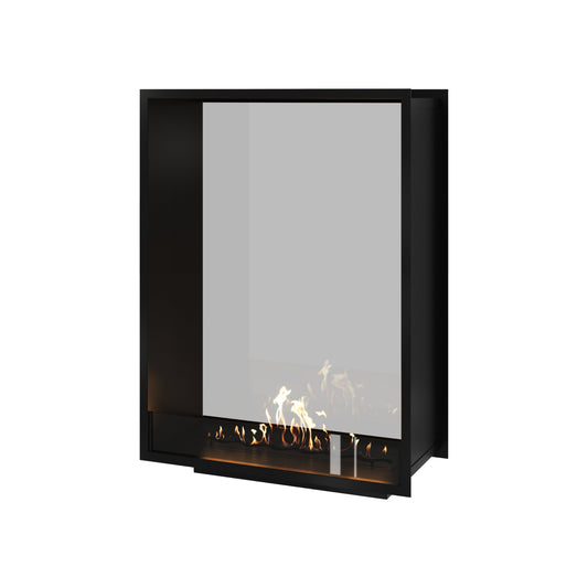 Verticale bio-ethanol doorkijkhaard Fame enkel glas 90 x 100 cm