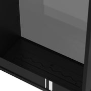 Verticale bio-ethanol doorkijkhaard Fame enkel glas 90 x 160 cm