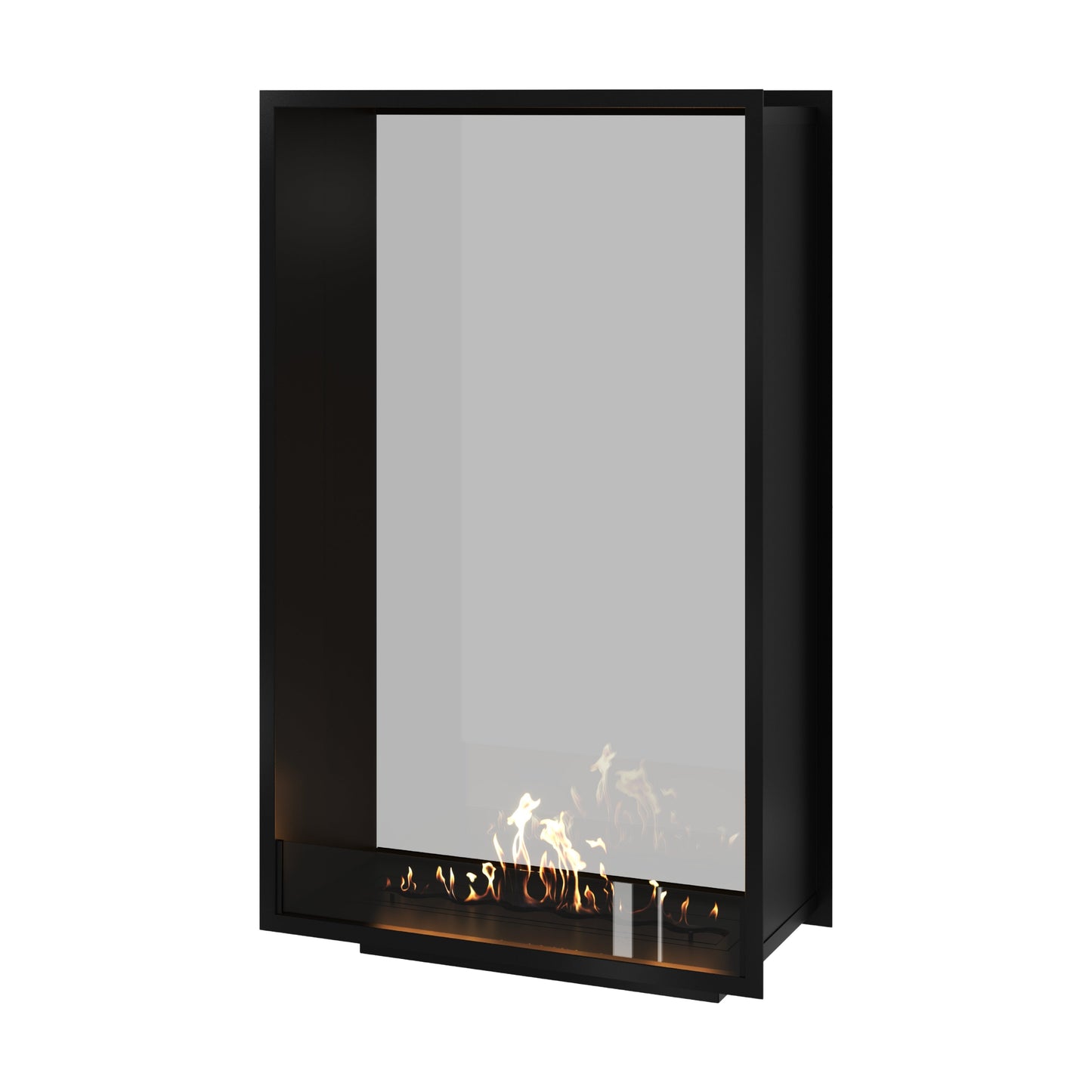 Verticale bio-ethanol doorkijkhaard Fame enkel glas 90 x 160 cm