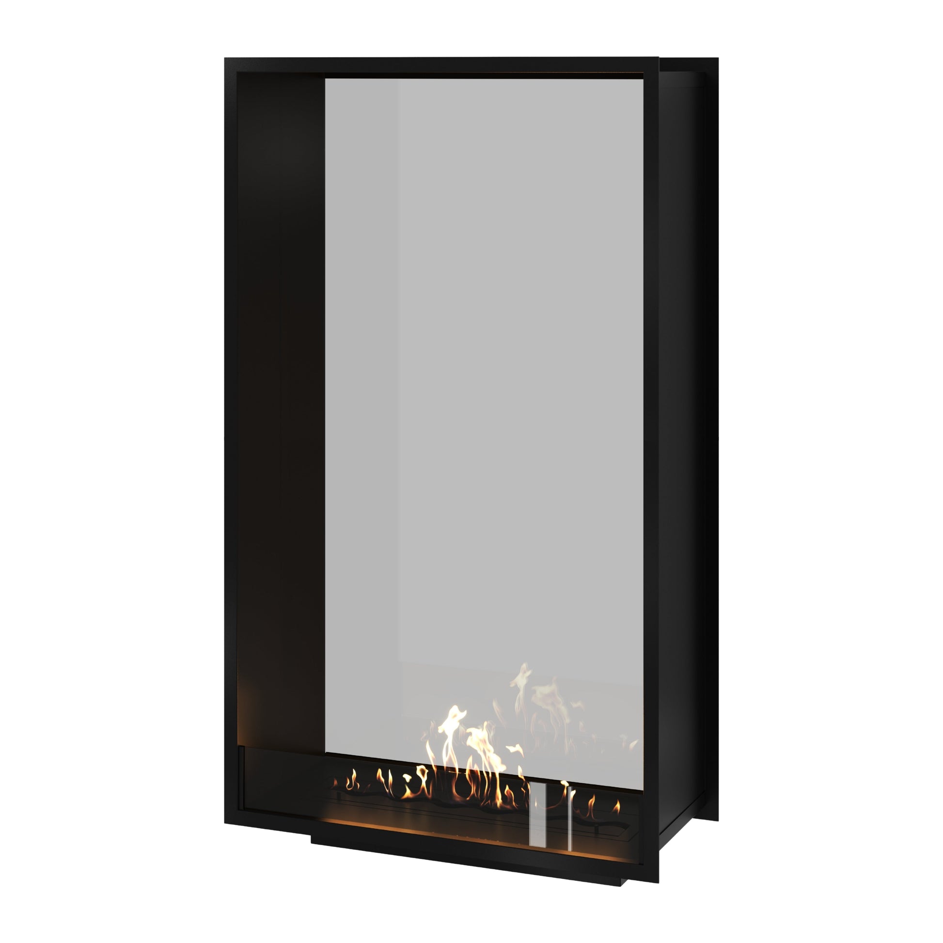 Verticale bio-ethanol doorkijkhaard Fame enkel glas 90 x 180 cm