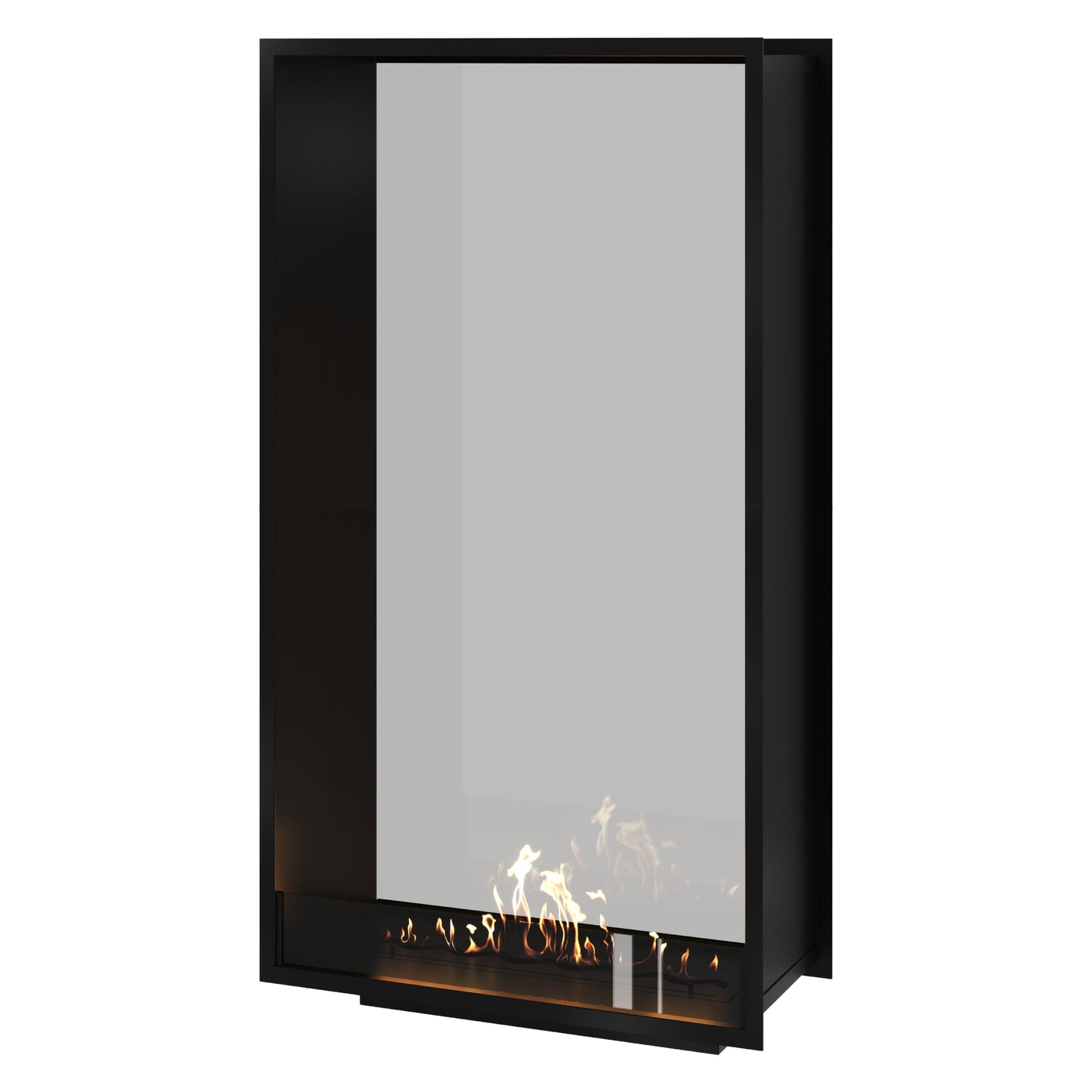 Verticale bio-ethanol doorkijkhaard Fame enkel glas 90 x 200 cm