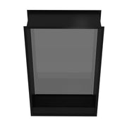 Verticale bio-ethanol doorkijkhaard Fame enkel glas 100 x 100 cm