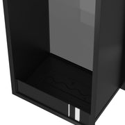 Verticale bio-ethanol doorkijkhaard Fame enkel glas 60 x 140 cm