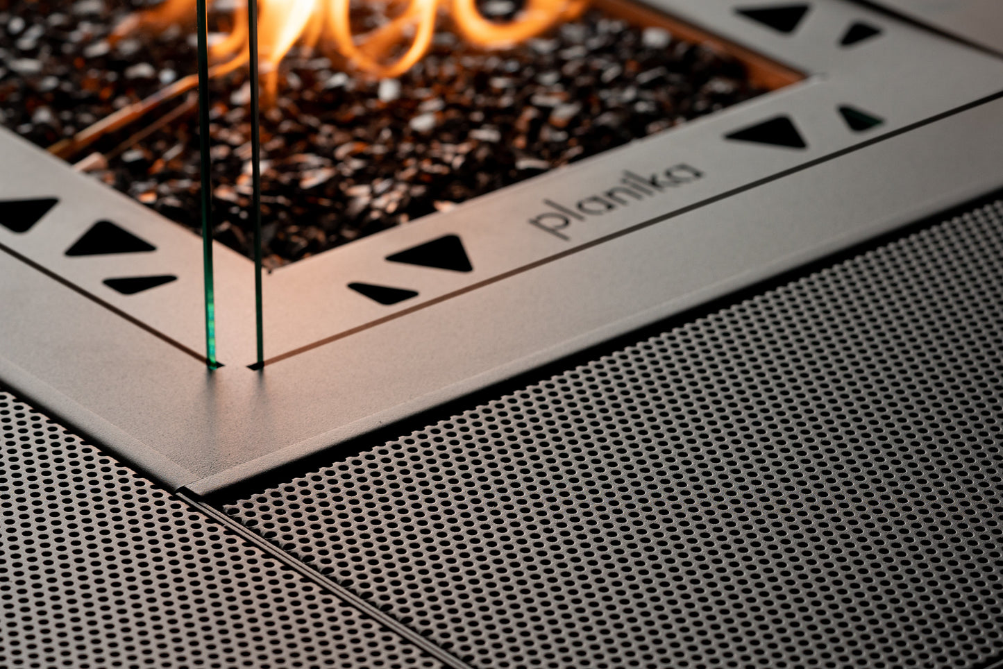 Gas Vuurtafel Voor Buiten | Vierkante | Planika Square - Chique Buiten Leven - Planika - Vuurtafel