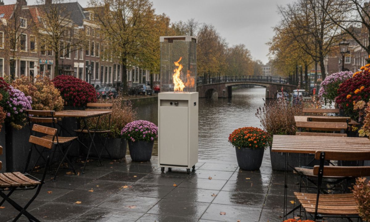 Buiten Gashaard | Faro Tuinhaard Zijdegrijs | Planika